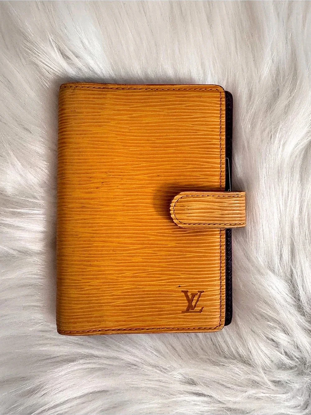 Louis Vuitton Epi Agenda PM Planner Tassil Yellow & Purple